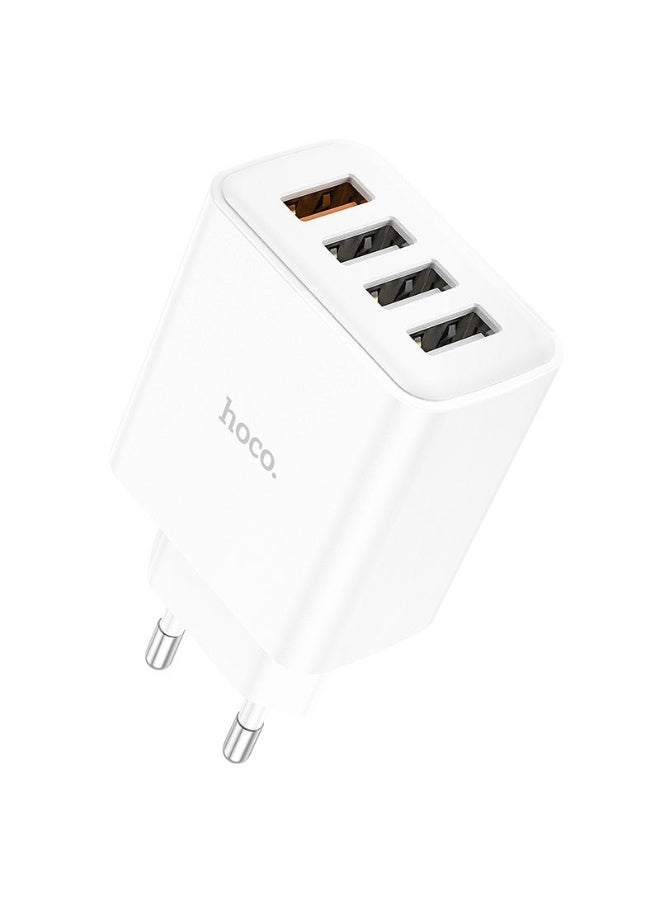 Hoco C102A 18W QC3.0 Charger with 4 Ports – Fast and Efficient Charging - Image 4